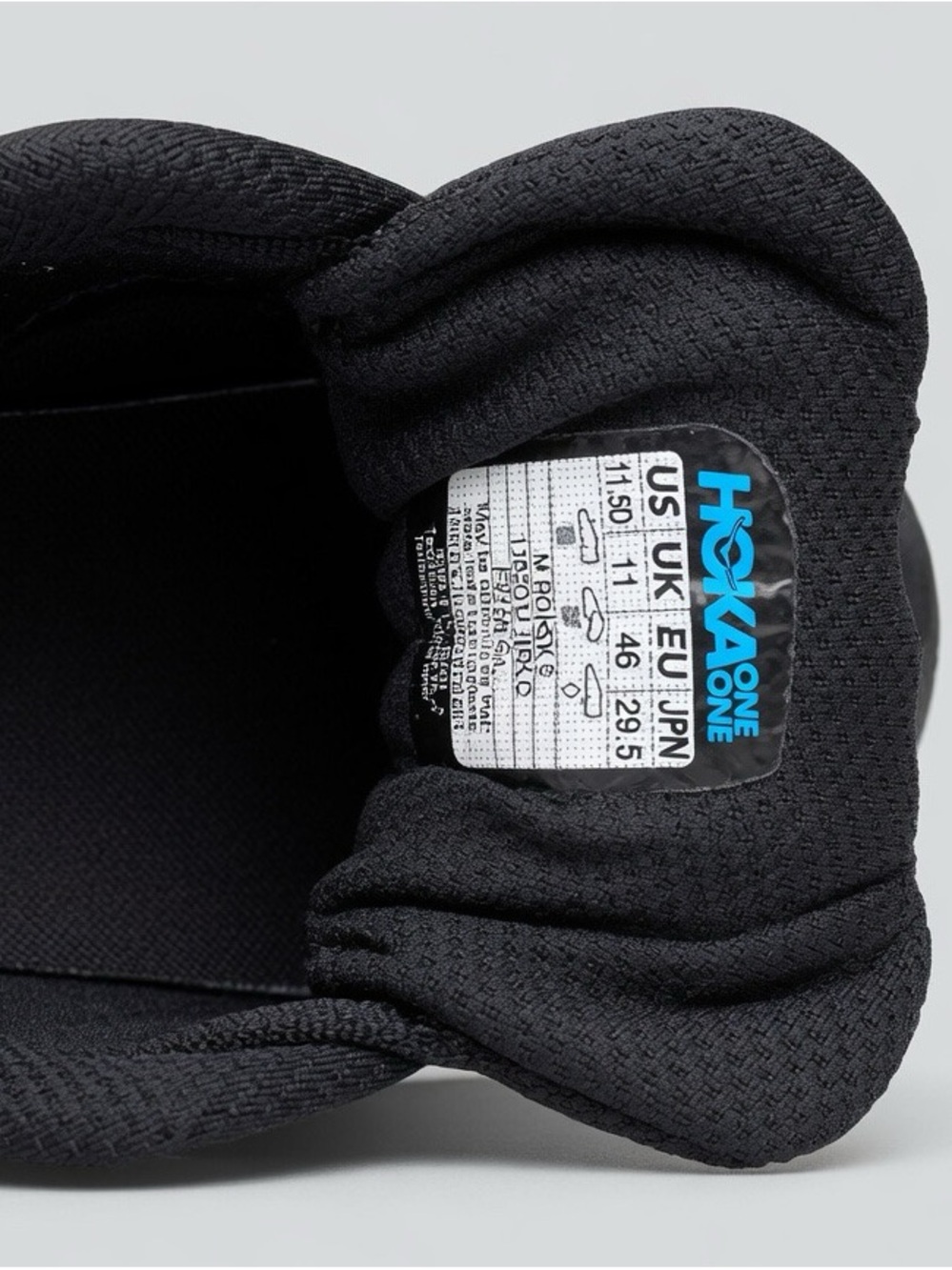 Hoka Men's All-Black Cushioned Running Shoes - Picture 6 of 7